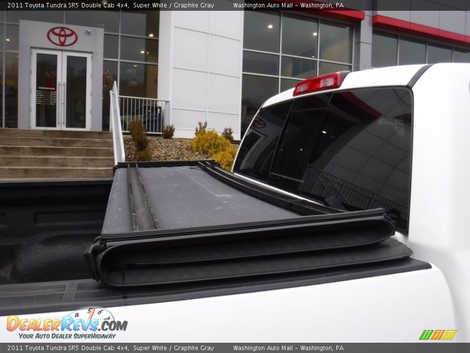2011 Toyota Tundra SR5 Double Cab 4x4 Super White / Graphite Gray Photo #6