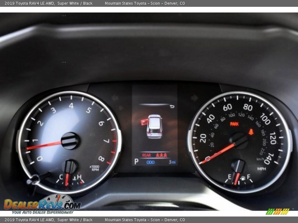 2019 Toyota RAV4 LE AWD Super White / Black Photo #27