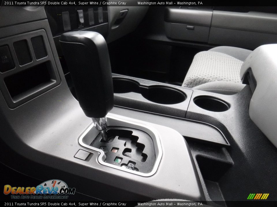 2011 Toyota Tundra SR5 Double Cab 4x4 Super White / Graphite Gray Photo #20