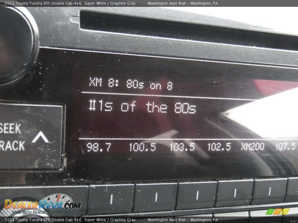 2011 Toyota Tundra SR5 Double Cab 4x4 Super White / Graphite Gray Photo #22