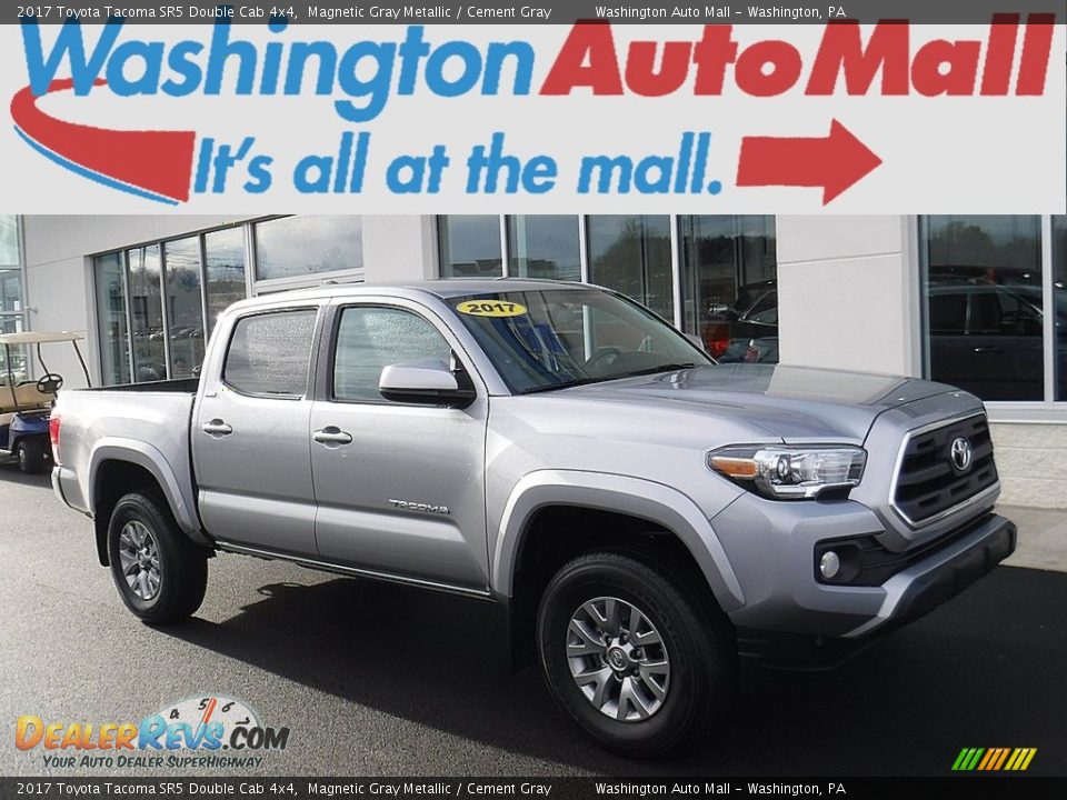 2017 Toyota Tacoma SR5 Double Cab 4x4 Magnetic Gray Metallic / Cement Gray Photo #1