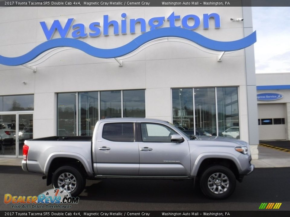 2017 Toyota Tacoma SR5 Double Cab 4x4 Magnetic Gray Metallic / Cement Gray Photo #2