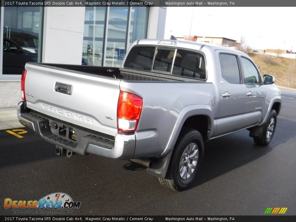 2017 Toyota Tacoma SR5 Double Cab 4x4 Magnetic Gray Metallic / Cement Gray Photo #9