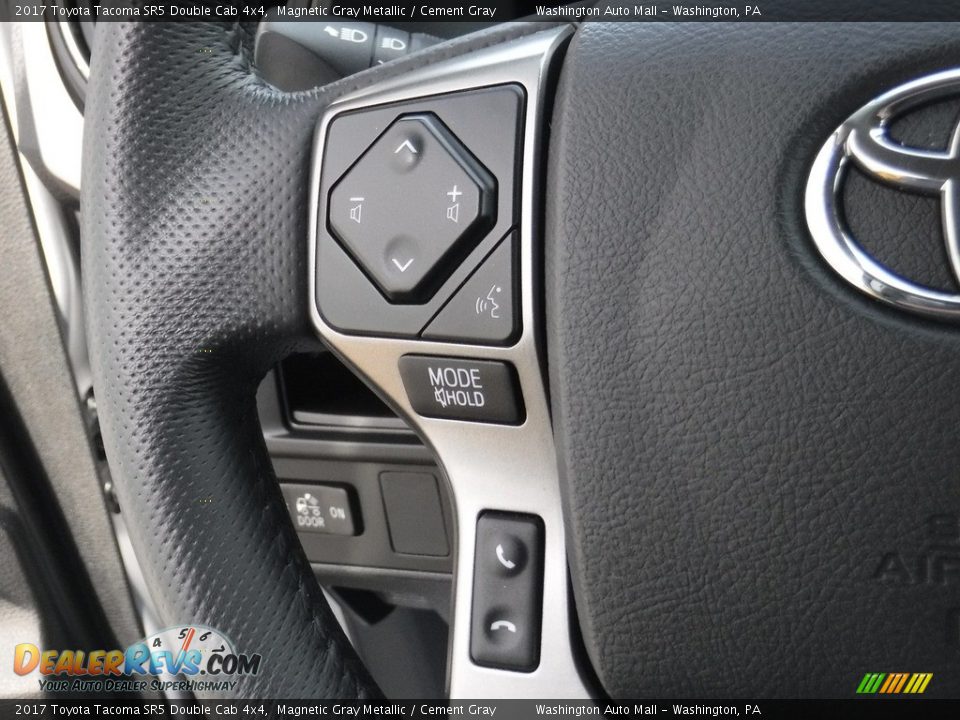 2017 Toyota Tacoma SR5 Double Cab 4x4 Magnetic Gray Metallic / Cement Gray Photo #24