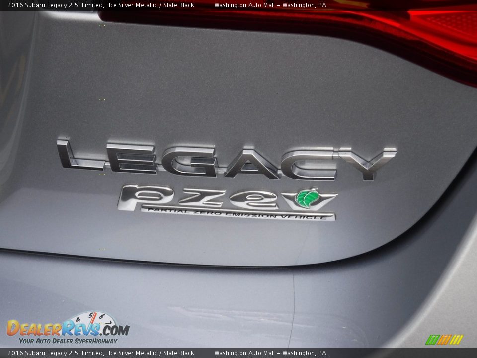 2016 Subaru Legacy 2.5i Limited Ice Silver Metallic / Slate Black Photo #10