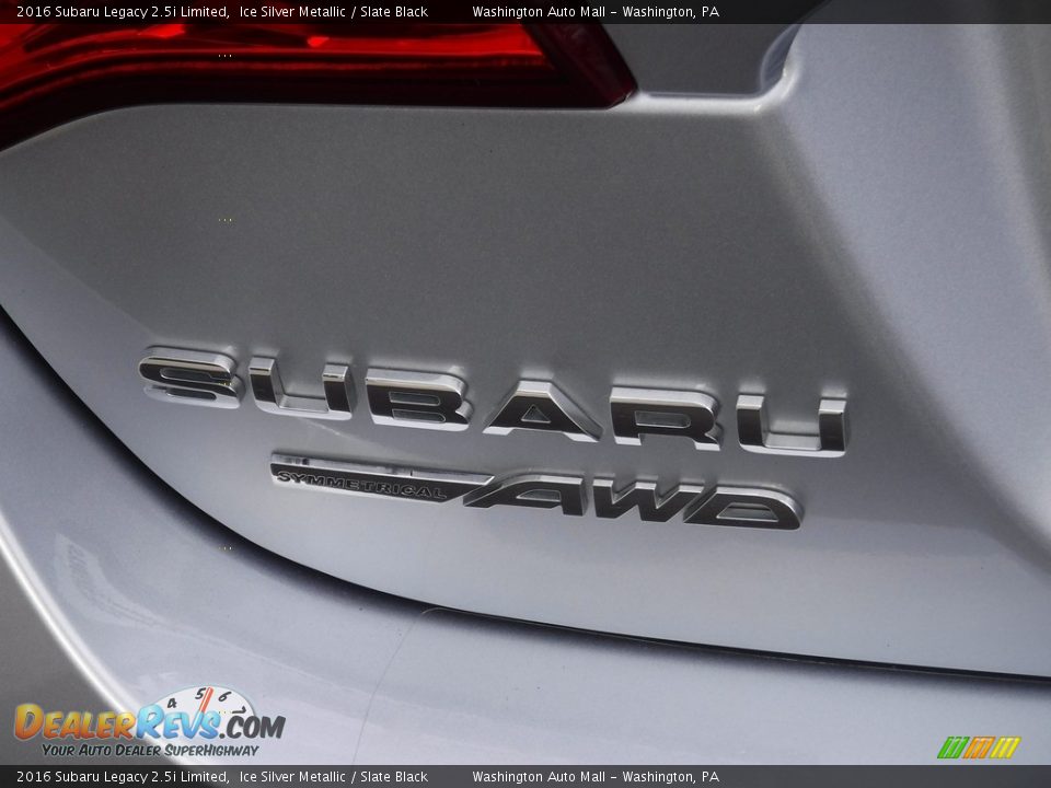 2016 Subaru Legacy 2.5i Limited Ice Silver Metallic / Slate Black Photo #11