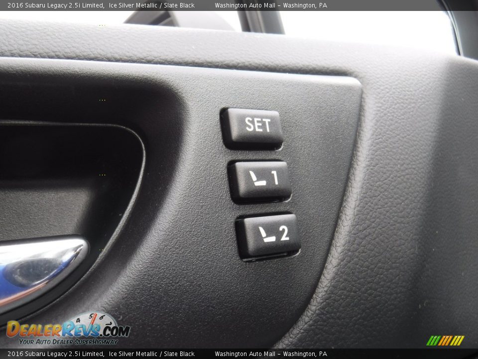 2016 Subaru Legacy 2.5i Limited Ice Silver Metallic / Slate Black Photo #15