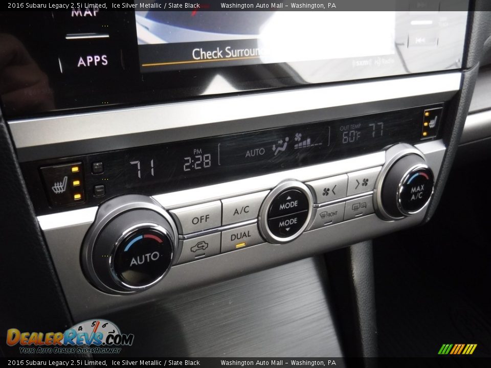 2016 Subaru Legacy 2.5i Limited Ice Silver Metallic / Slate Black Photo #22