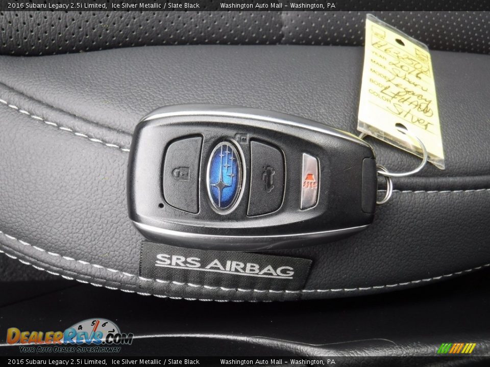 2016 Subaru Legacy 2.5i Limited Ice Silver Metallic / Slate Black Photo #28