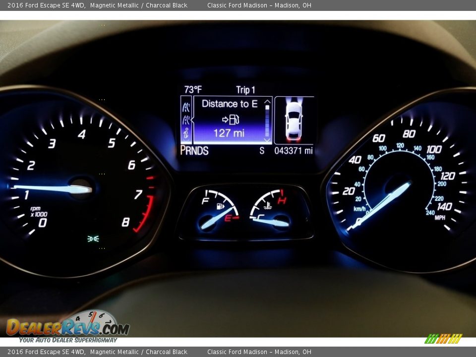 2016 Ford Escape SE 4WD Magnetic Metallic / Charcoal Black Photo #8
