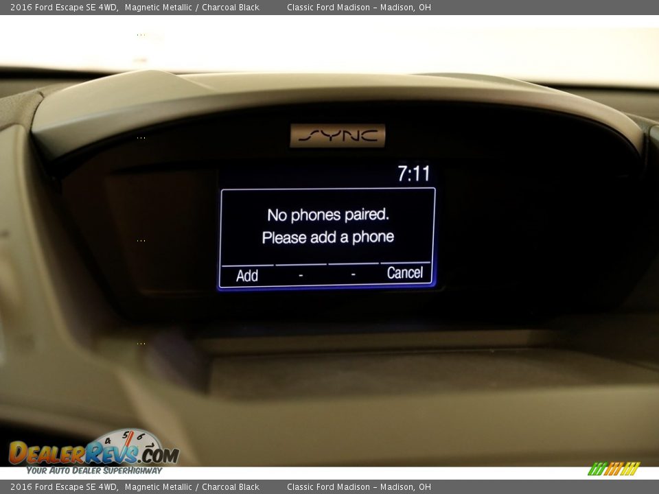 2016 Ford Escape SE 4WD Magnetic Metallic / Charcoal Black Photo #11