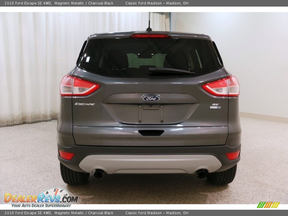 2016 Ford Escape SE 4WD Magnetic Metallic / Charcoal Black Photo #16