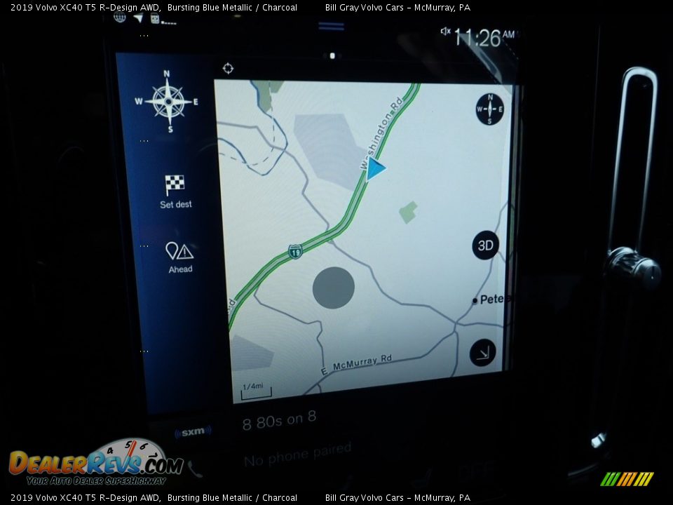 2019 Volvo XC40 T5 R-Design AWD Bursting Blue Metallic / Charcoal Photo #13