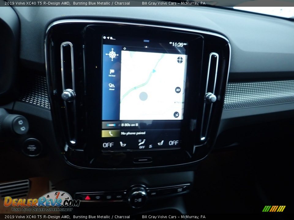 2019 Volvo XC40 T5 R-Design AWD Bursting Blue Metallic / Charcoal Photo #14