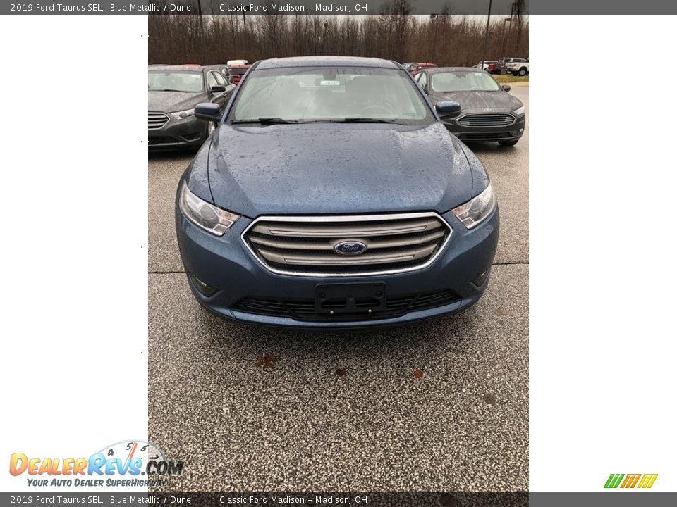 2019 Ford Taurus SEL Blue Metallic / Dune Photo #2