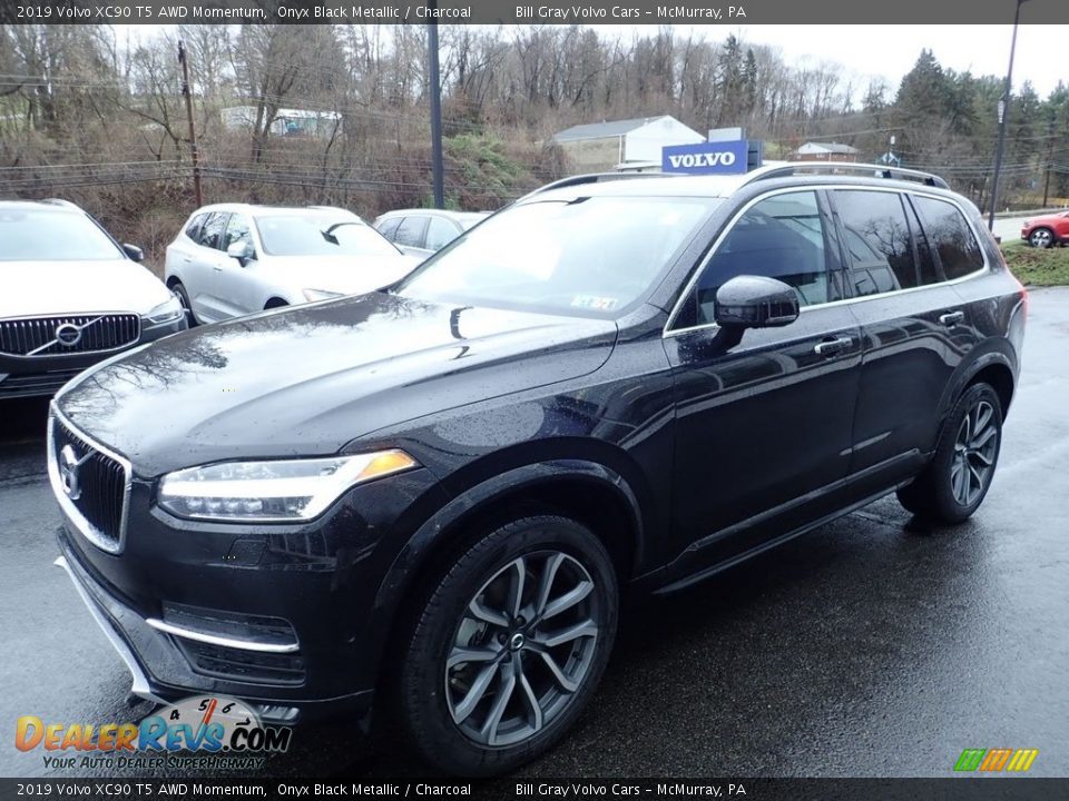 2019 Volvo XC90 T5 AWD Momentum Onyx Black Metallic / Charcoal Photo #5