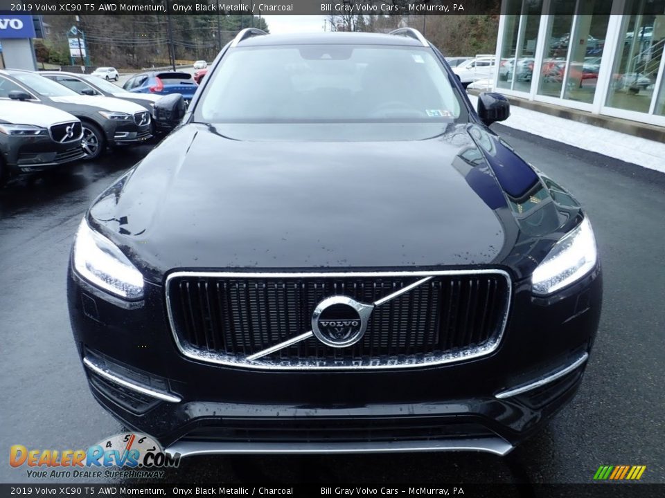 2019 Volvo XC90 T5 AWD Momentum Onyx Black Metallic / Charcoal Photo #6