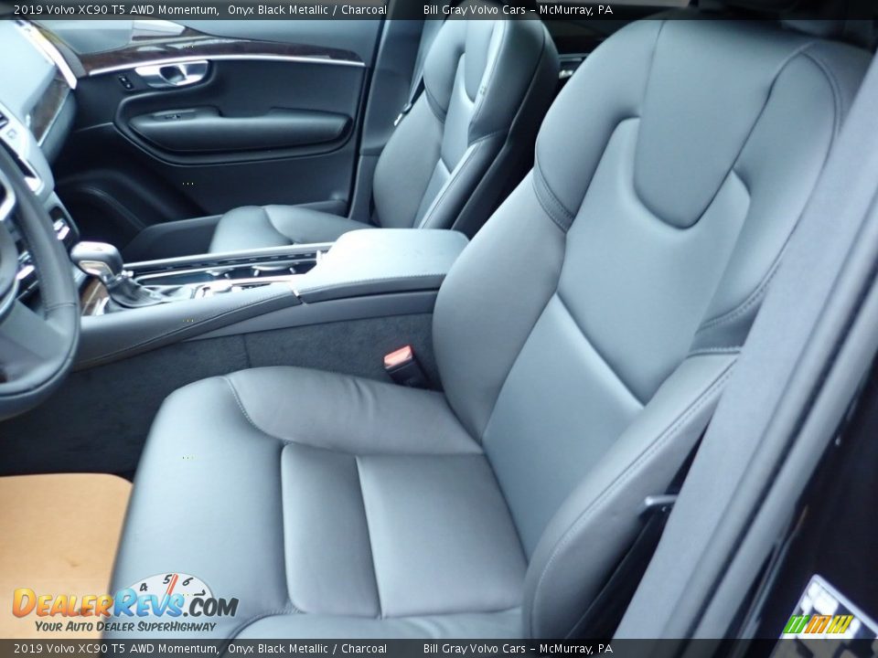 2019 Volvo XC90 T5 AWD Momentum Onyx Black Metallic / Charcoal Photo #7