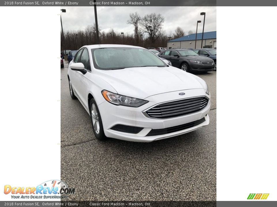2018 Ford Fusion SE Oxford White / Ebony Photo #1