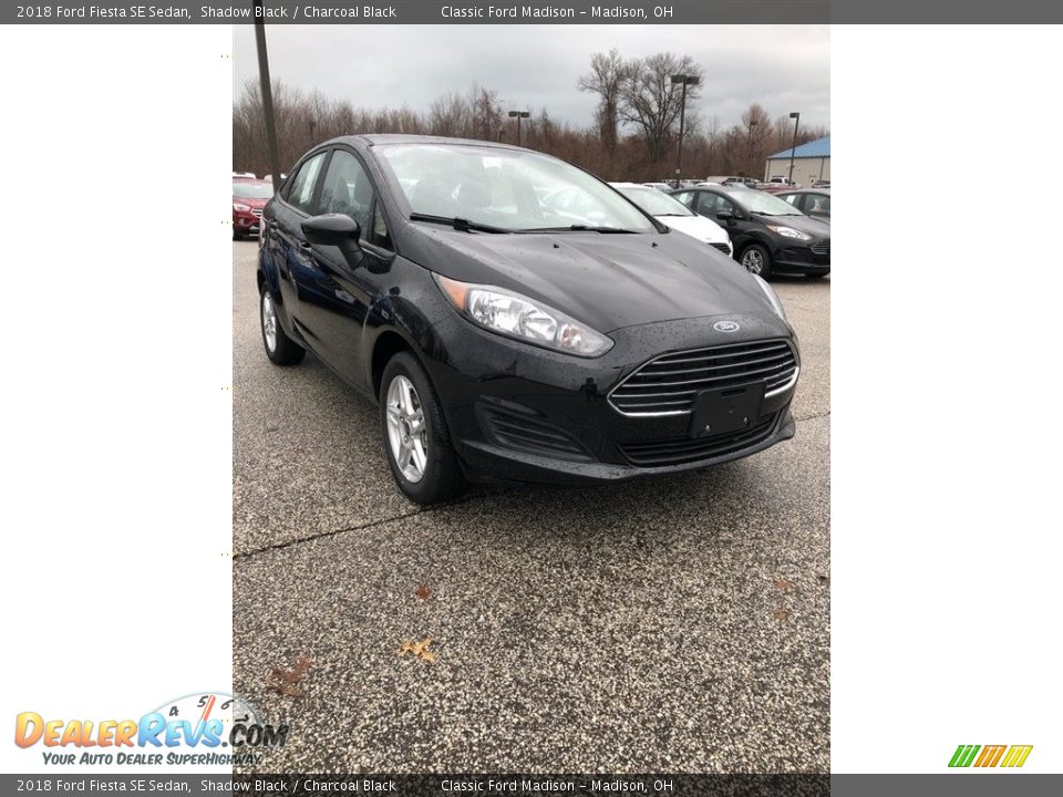 2018 Ford Fiesta SE Sedan Shadow Black / Charcoal Black Photo #1