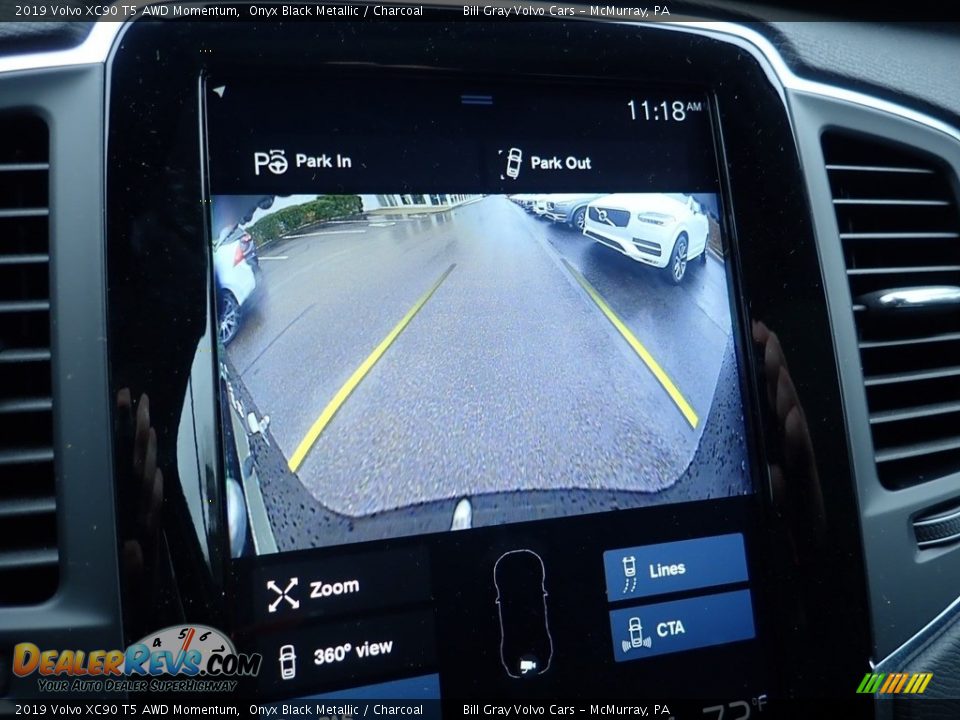 2019 Volvo XC90 T5 AWD Momentum Onyx Black Metallic / Charcoal Photo #15