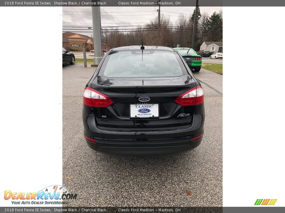 2018 Ford Fiesta SE Sedan Shadow Black / Charcoal Black Photo #3