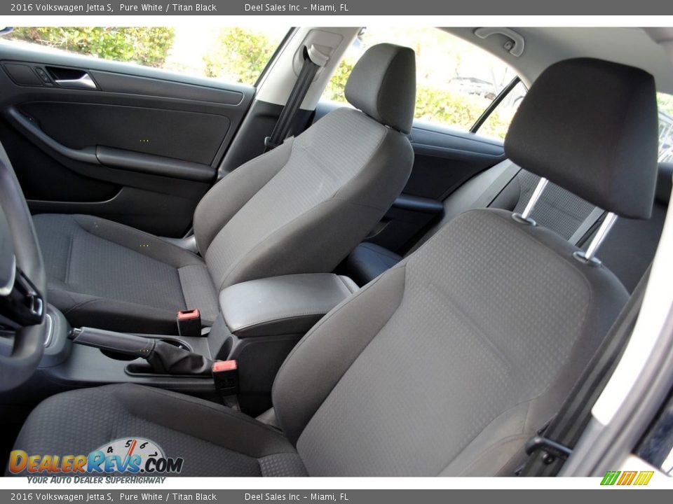 2016 Volkswagen Jetta S Pure White / Titan Black Photo #13