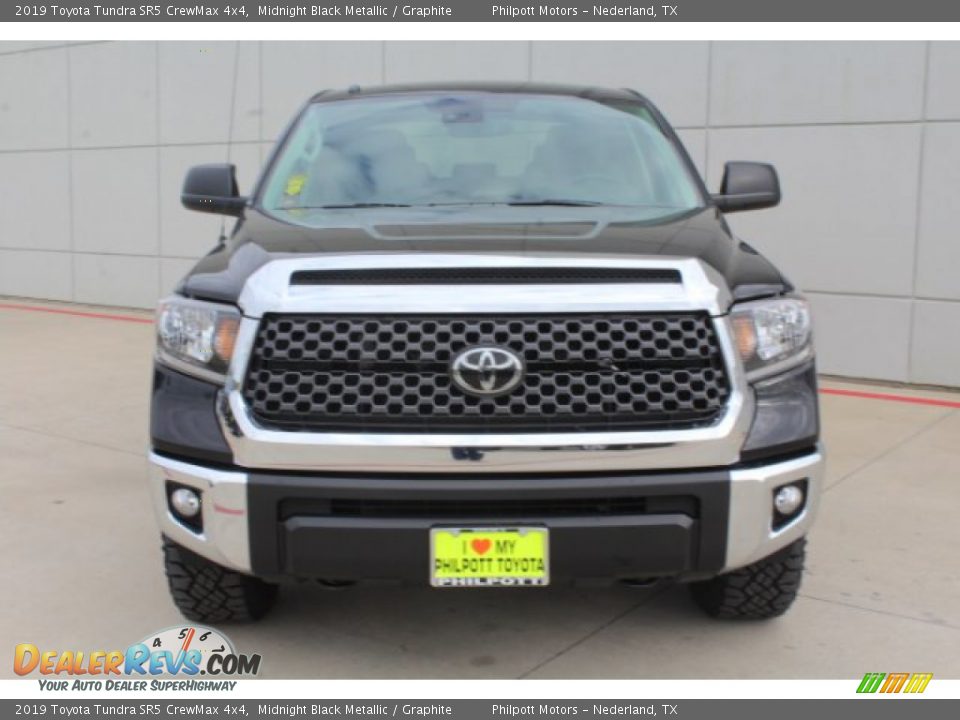 2019 Toyota Tundra SR5 CrewMax 4x4 Midnight Black Metallic / Graphite Photo #3