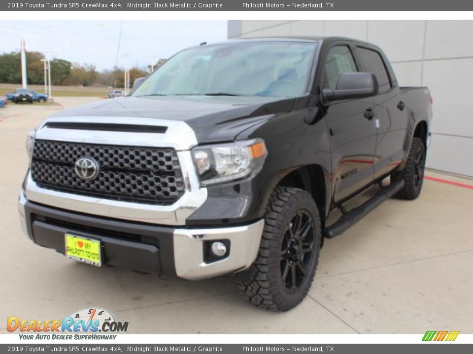 2019 Toyota Tundra SR5 CrewMax 4x4 Midnight Black Metallic / Graphite Photo #4