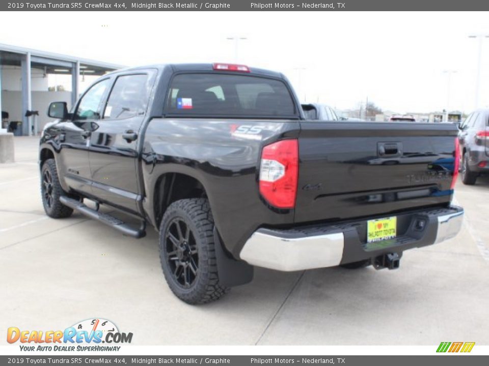 2019 Toyota Tundra SR5 CrewMax 4x4 Midnight Black Metallic / Graphite Photo #6