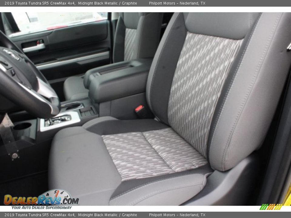 2019 Toyota Tundra SR5 CrewMax 4x4 Midnight Black Metallic / Graphite Photo #10