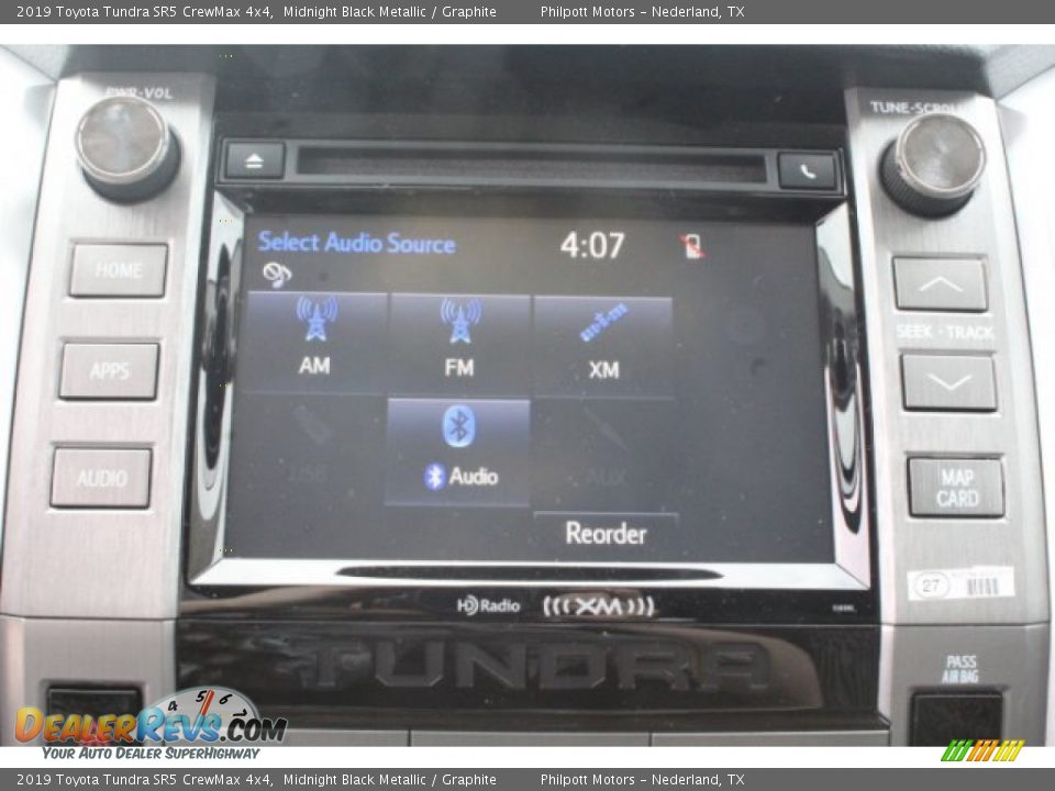 2019 Toyota Tundra SR5 CrewMax 4x4 Midnight Black Metallic / Graphite Photo #12