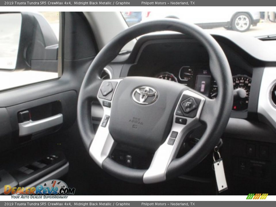 2019 Toyota Tundra SR5 CrewMax 4x4 Midnight Black Metallic / Graphite Photo #20