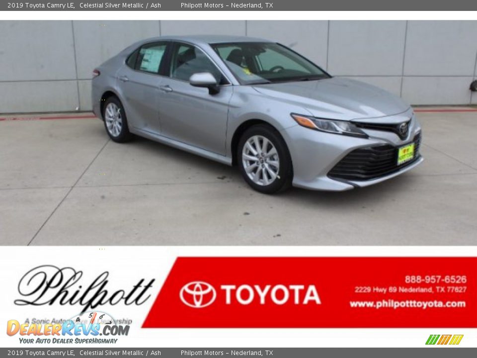 2019 Toyota Camry LE Celestial Silver Metallic / Ash Photo #1