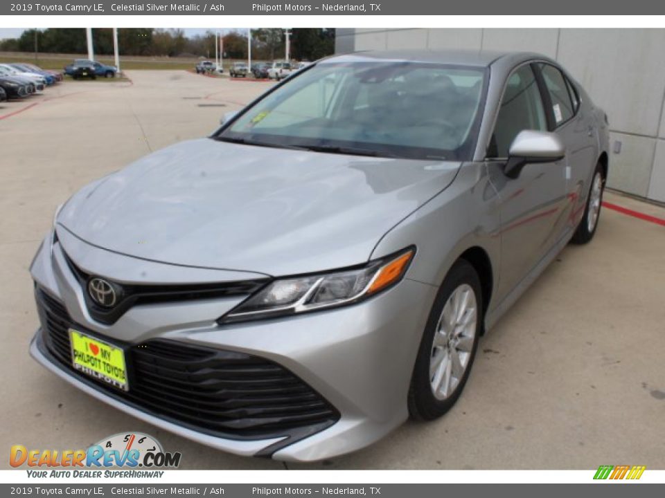 2019 Toyota Camry LE Celestial Silver Metallic / Ash Photo #4