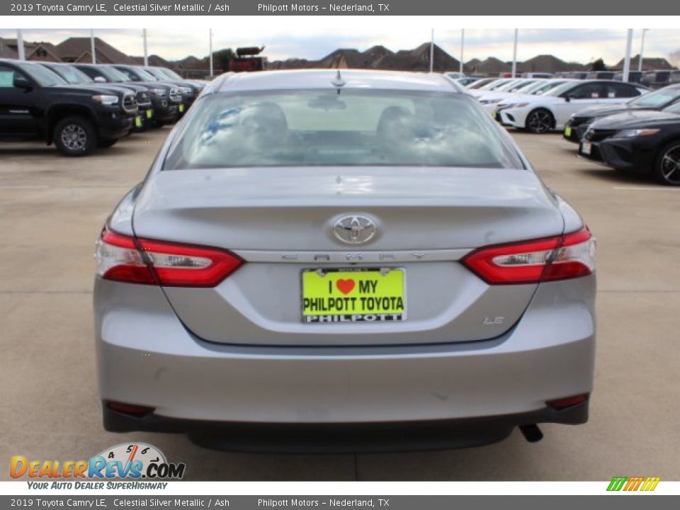 2019 Toyota Camry LE Celestial Silver Metallic / Ash Photo #7