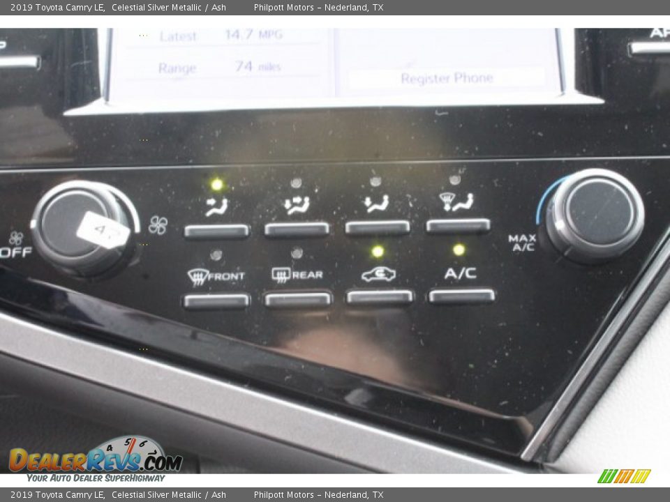 2019 Toyota Camry LE Celestial Silver Metallic / Ash Photo #13