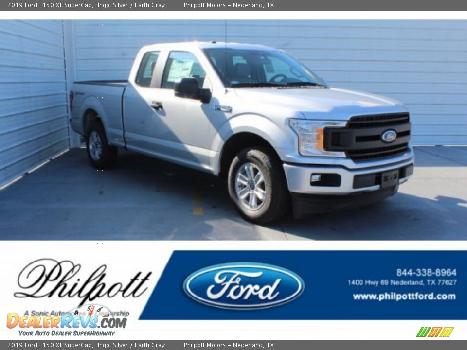2019 Ford F150 XL SuperCab Ingot Silver / Earth Gray Photo #1
