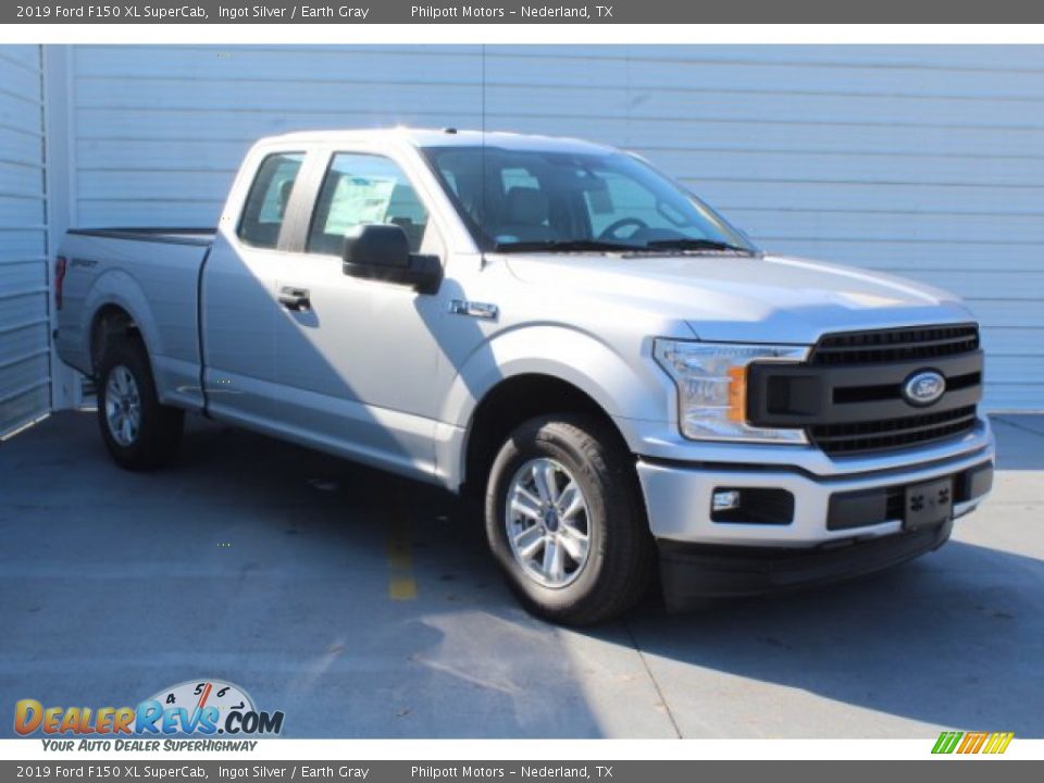 2019 Ford F150 XL SuperCab Ingot Silver / Earth Gray Photo #2
