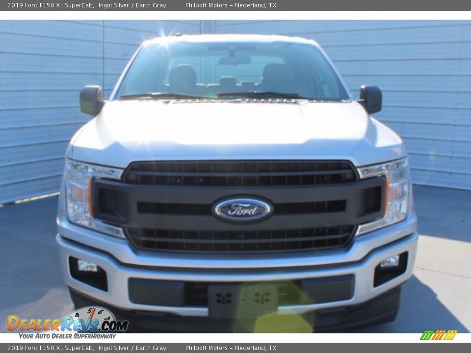 2019 Ford F150 XL SuperCab Ingot Silver / Earth Gray Photo #3