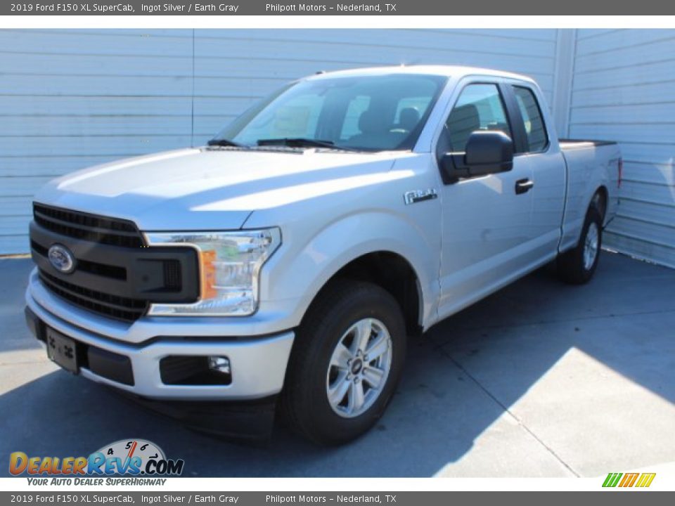 2019 Ford F150 XL SuperCab Ingot Silver / Earth Gray Photo #4
