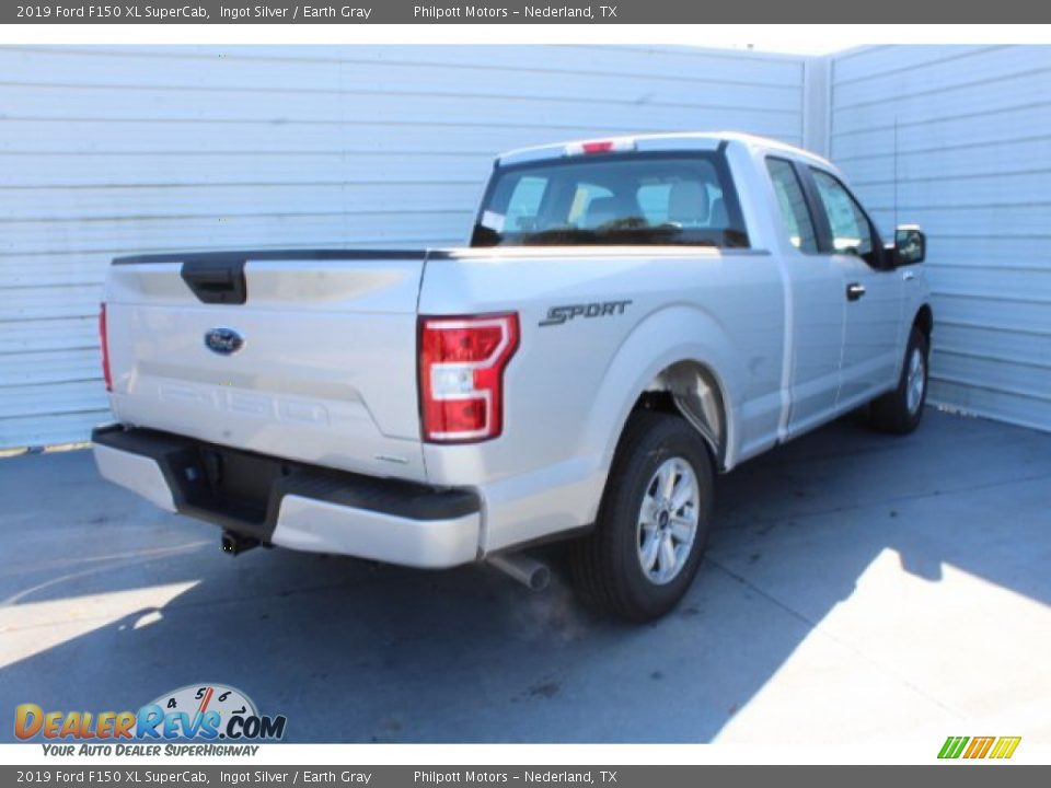 2019 Ford F150 XL SuperCab Ingot Silver / Earth Gray Photo #8