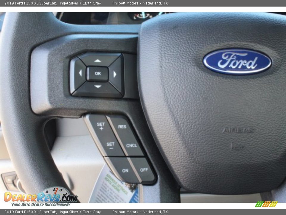 2019 Ford F150 XL SuperCab Ingot Silver / Earth Gray Photo #14