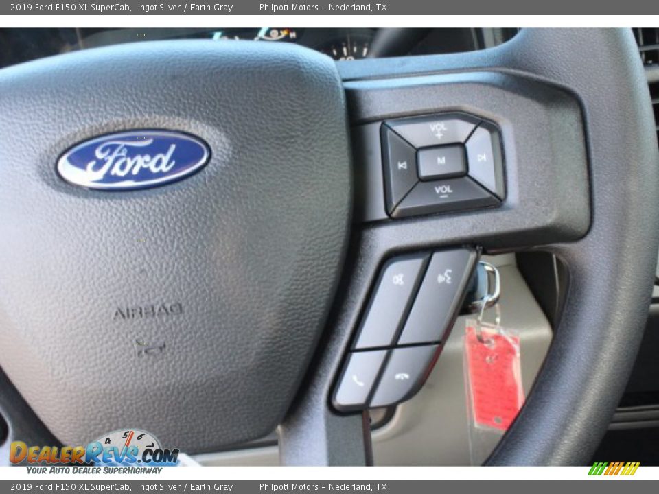 2019 Ford F150 XL SuperCab Ingot Silver / Earth Gray Photo #15