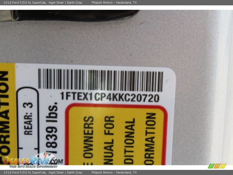2019 Ford F150 XL SuperCab Ingot Silver / Earth Gray Photo #22
