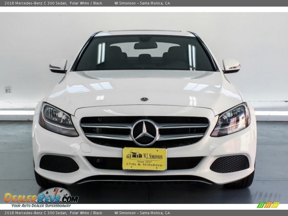 2018 Mercedes-Benz C 300 Sedan Polar White / Black Photo #2