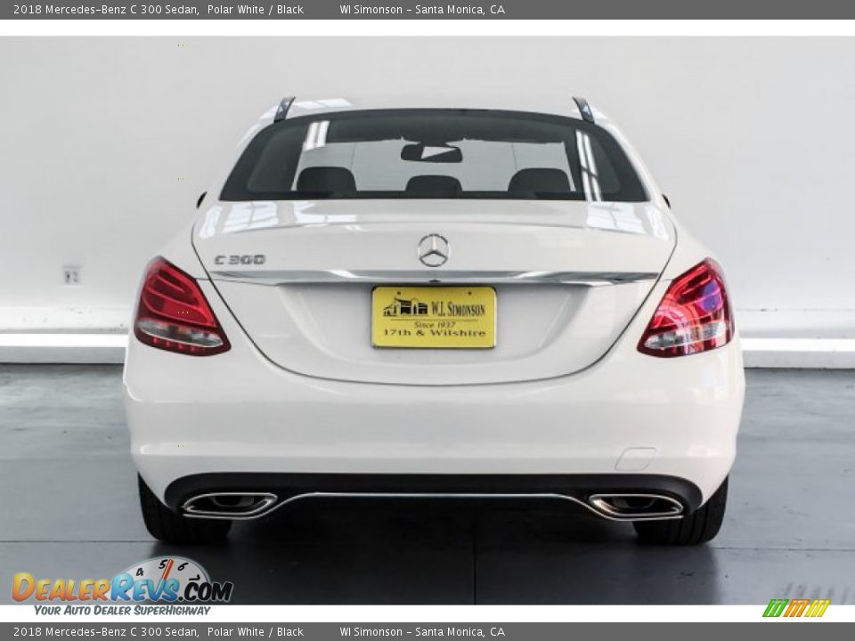 2018 Mercedes-Benz C 300 Sedan Polar White / Black Photo #3