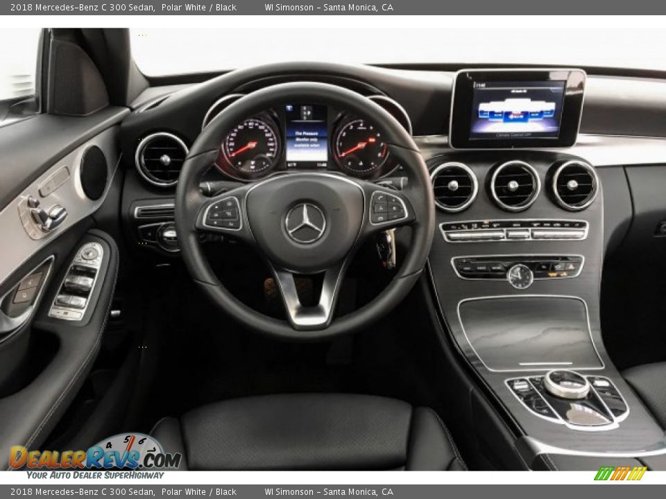 2018 Mercedes-Benz C 300 Sedan Polar White / Black Photo #4