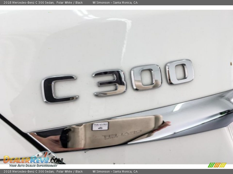 2018 Mercedes-Benz C 300 Sedan Polar White / Black Photo #7