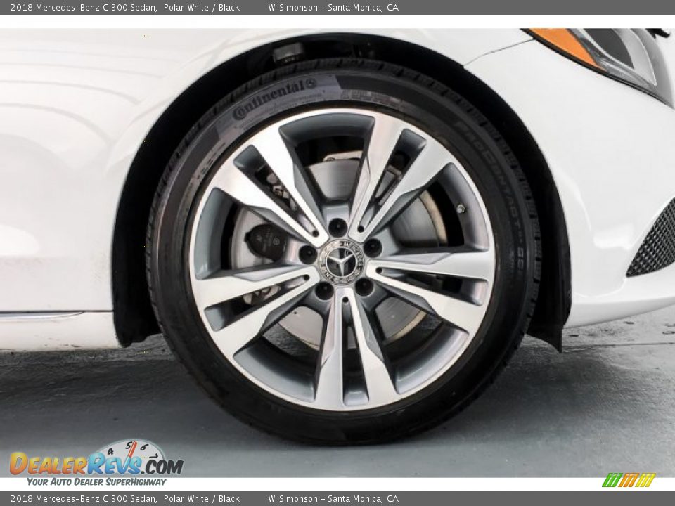 2018 Mercedes-Benz C 300 Sedan Polar White / Black Photo #8